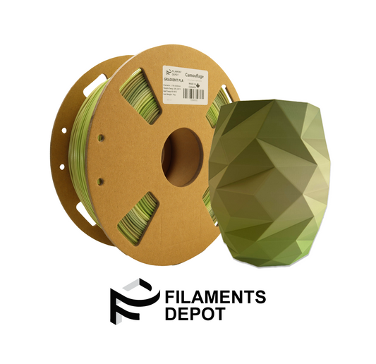 Filaments Depot Gradient PLA - Camouflage (Army Green-Light Green)