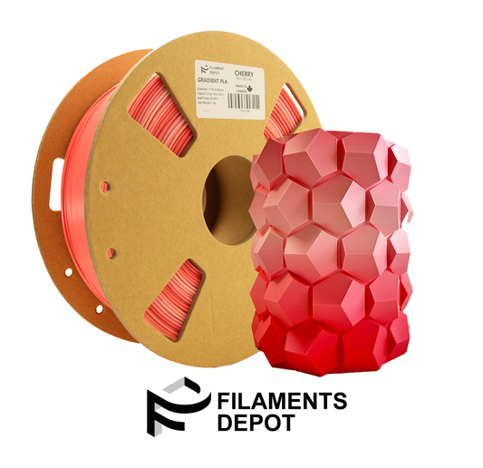 Filaments Depot Gradient PLA -  Cherry (Red-White)