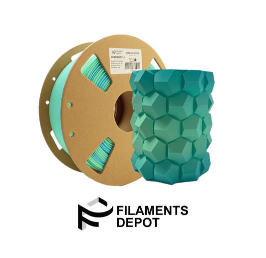 Filaments Depot Gradient PLA - Emerald Shore (Blue-Green)