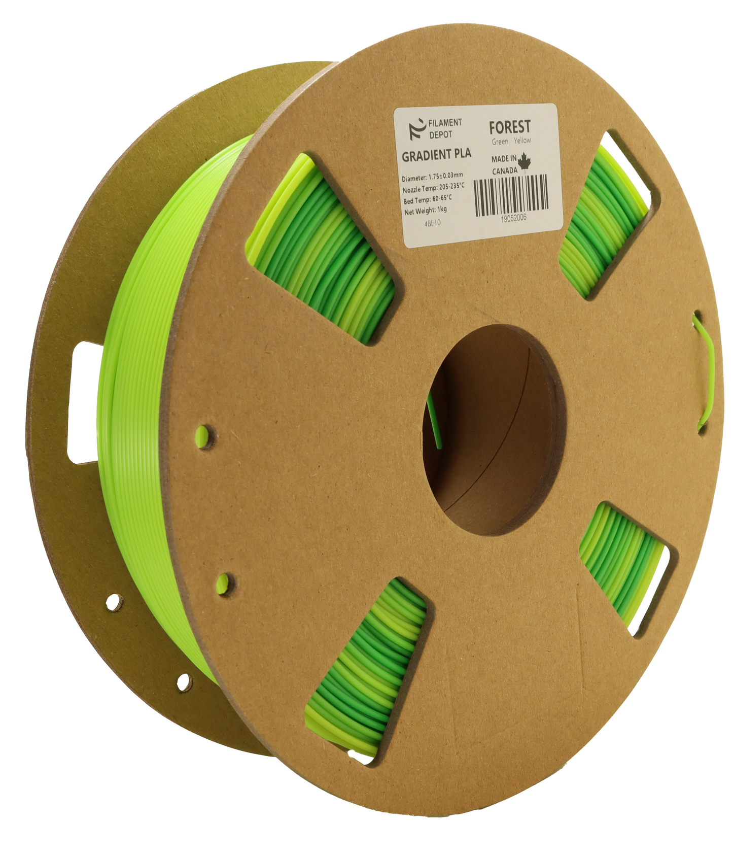 Filaments Depot Gradient PLA - Forest (Green-Yellow)
