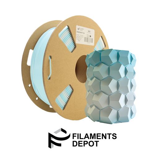Filaments Depot Gradient PLA - Sky (Blue-White)