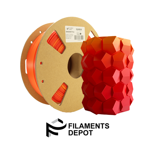 Filaments Depot Gradient PLA - Sunrise (Red-Yellow)